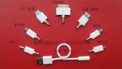 供應(yīng)手機應(yīng)急充轉(zhuǎn)接頭 多功能USB與3.5DC轉(zhuǎn)接頭解決方案
